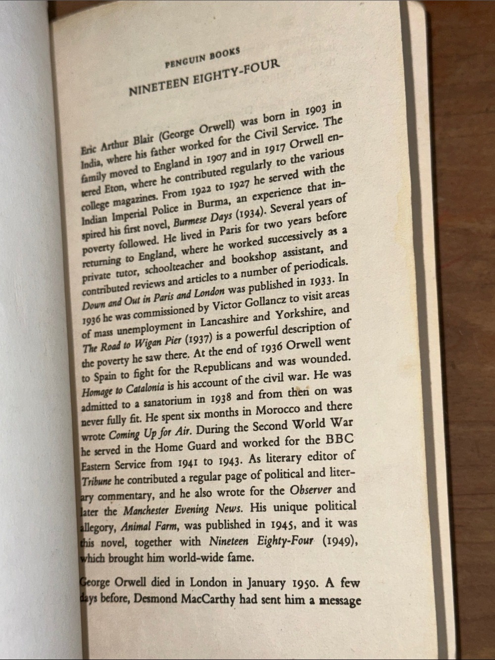 George Orwell 1984 paperback Book - vintage 1994 edition - Picture 9 of 12